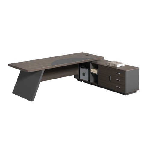 MASTER Γραφείο Δεξιά Γωνία, Απόχρωση Grey Walnut Ανθρακί