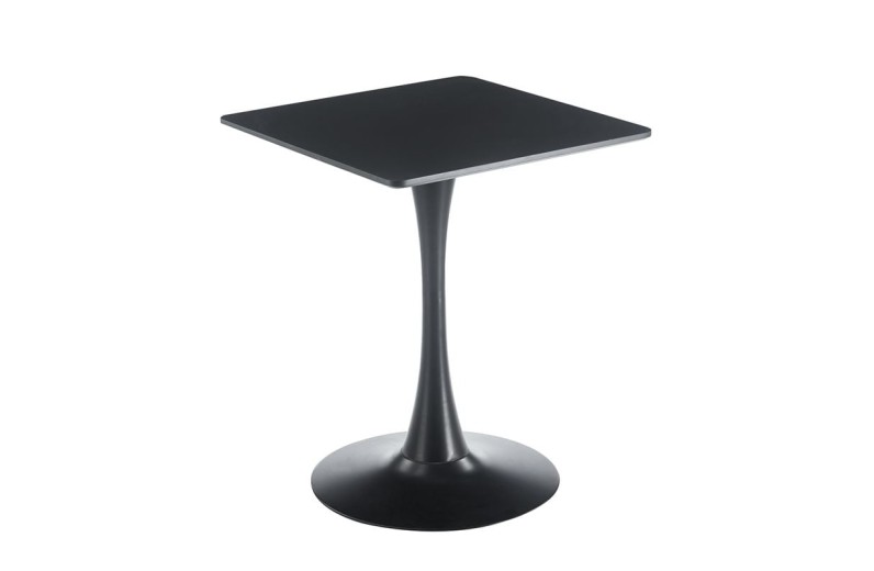 BREAK Τραπέζι MDF Μαύρο, Βάση Μέταλλο Βαφή Μαύρο