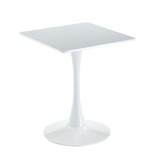 BREAK Τραπέζι MDF Άσπρο, Βάση Μέταλλο Βαφή Άσπρο