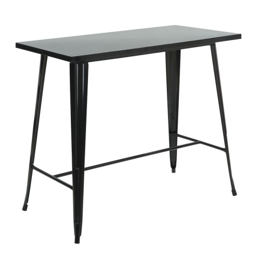 RELIX Τραπέζι Bar Μέταλλο Βαφή Μαύρο