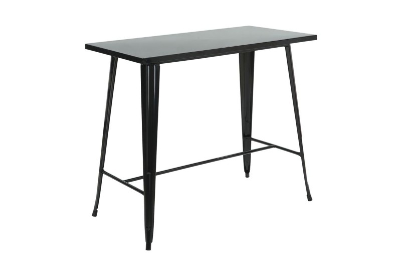 RELIX Τραπέζι Bar Μέταλλο Βαφή Μαύρο
