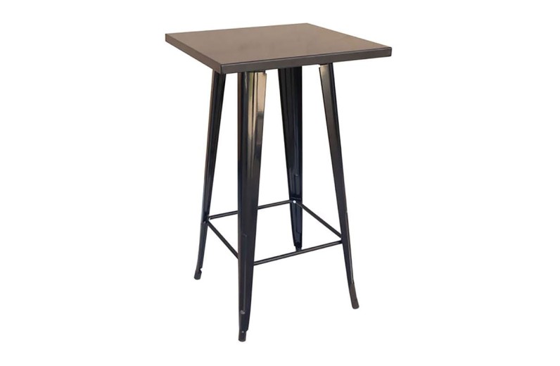 RELIX Τραπέζι Bar Μέταλλο Βαφή Μαύρο