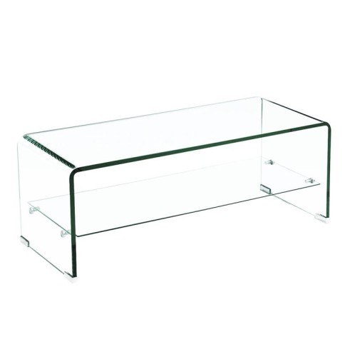 GLASSER Τραπεζάκι Σαλονιού Καθιστικού  Ράφι 12/8mm Διάφανο