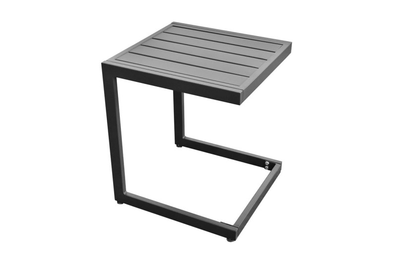 CORTE Βοηθητικό Τραπεζάκι, Μέταλλο Βαφή Μαύρο