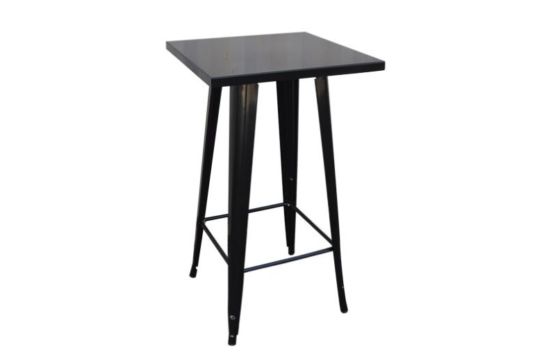 RELIX Τραπέζι Bar-Pro, Μέταλλο Βαφή Antique Black Μαύρο