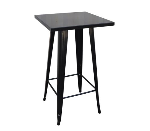 RELIX Τραπέζι Bar-Pro, Μέταλλο Βαφή Antique Black Μαύρο