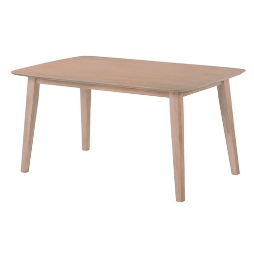 DOM Τραπέζι Τραπεζαρίας, Mdf Απόχρωση Oak Φυσικό