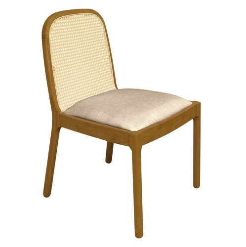 HENLEY Καρέκλα Τραπεζαρίας, Απόχρωση Φυσικό, Ύφασμα Sand Beige Μπεζ-Tortora-Sand-Cappuccino