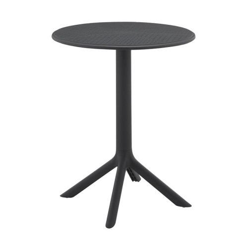 MODA-H Τραπέζι Κήπου - Βεράντας, PP - UV Protection, Απόχρωση Ανθρακί