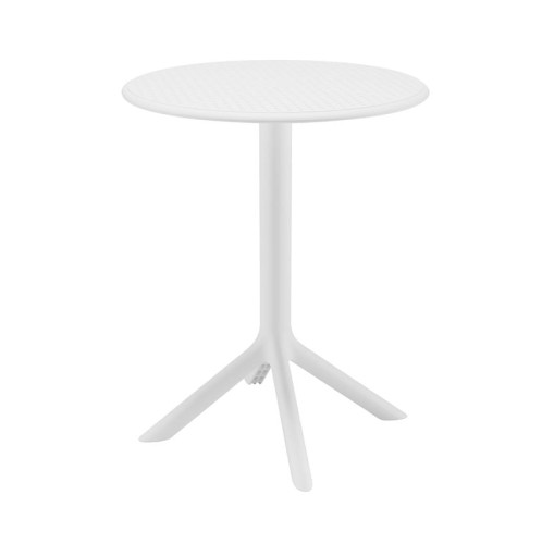 MODA-H Τραπέζι Κήπου - Βεράντας, PP - UV Protection, Απόχρωση Άσπρο