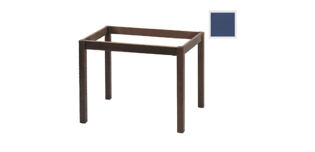 ΚΑΦΕΝΕΙΟΥ Βάση Τραπεζιού Οξιά Λυόμενη για Επιφάνεια 80x120cm Βαφή Ανιλίνη Εμποτισμού  Μπλε