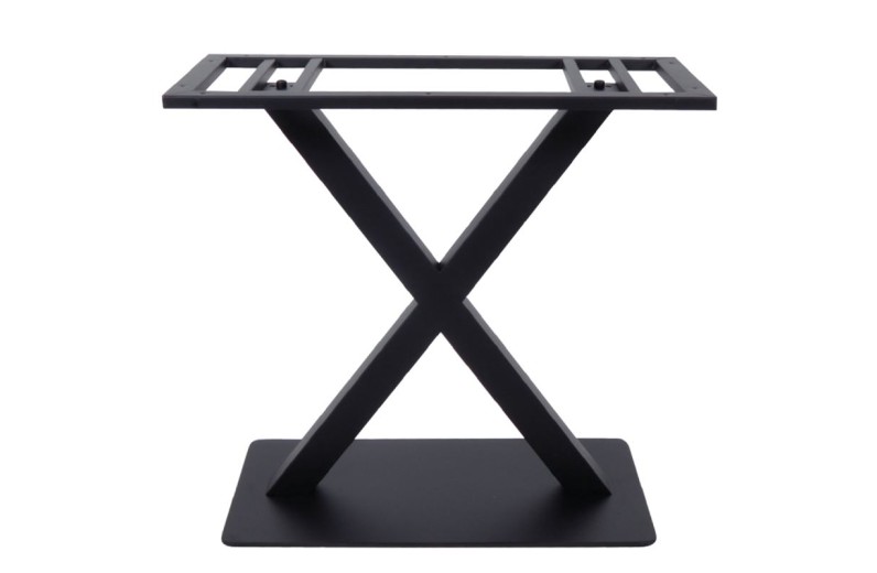 FERRO Βάση Τραπεζιού Μακρόστενη, Μέταλλο Μαύρο (21Kg)