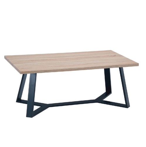 HANSON Τραπεζάκι Σαλονιού Καθιστικού, Μέταλλο Βαφή Μαύρο, Sonoma Μαύρο