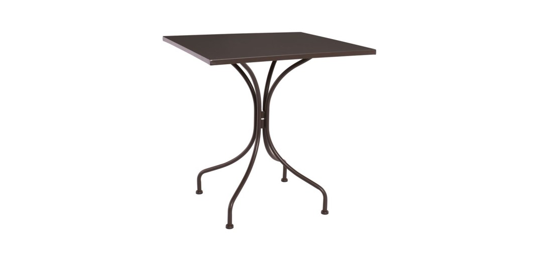 PARK Τραπέζι Μέταλλο Βαφή Sand Brown Καφέ