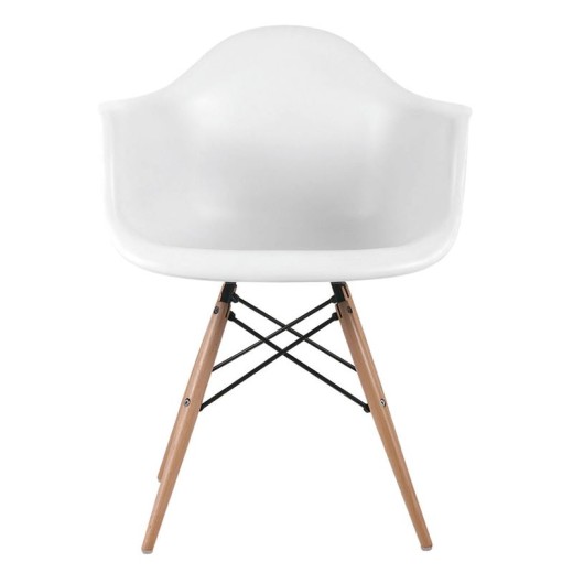 ALEA Wood Πολυθρόνα Ξύλο, ΡΡ Άσπρο Άσπρο