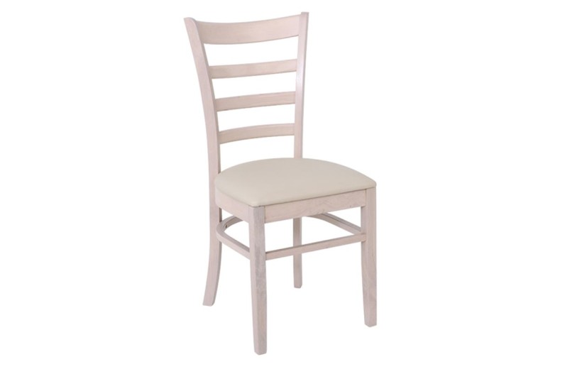 NATURALE Καρέκλα White Wash, Pu Εκρού Εκρού