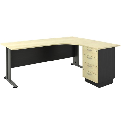 SUPERIOR COMPACT Δεξιά Γωνία Απόχρωση Dark Grey - Beech Ανθρακί