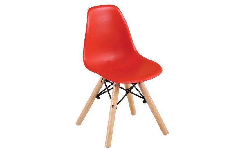 ART Wood Kid Καρέκλα Ξύλο - PP Κόκκινο Κόκκινο