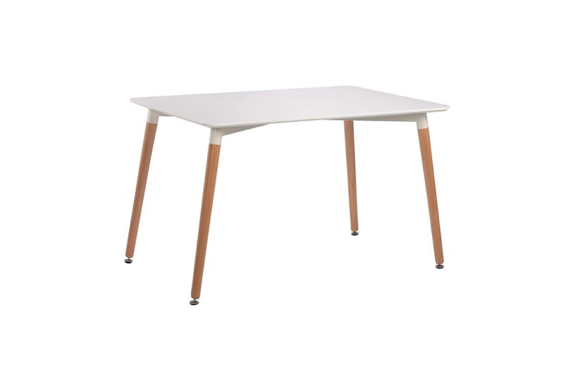 RANDY OFF WHITE 120Χ80Χ72εκ. ΤΡΑΠΕΖΙ ΞYΛO/MDF