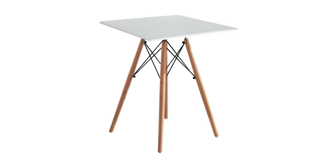 RANDY OFF WHITE 70X70Χ72εκ. ΤΡΑΠΕΖΙ ΞYΛO/MDF