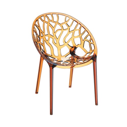 CRYSTAL AMBER(Σ4) TRANSP.ΠΟΛΥΘΡΟΝΑ 4τμχ.