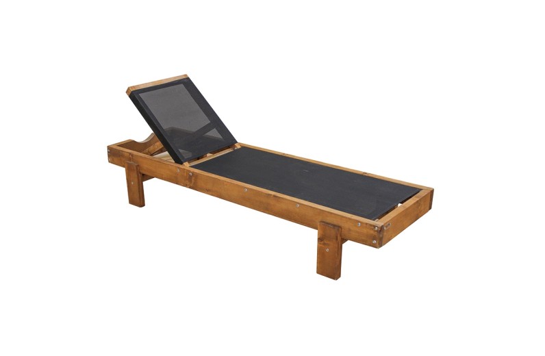 LEDA ΞΑΠΛΩΣΤΡΑ ΞΥΛ./TEXTILENE 2X2 70X200X35εκ. ΚΑΡΥΔΙ