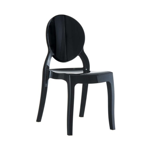 ELIZABETH GLOSSY BLACK(Σ4) ΚΑΡΕΚΛΑ 4τμχ.