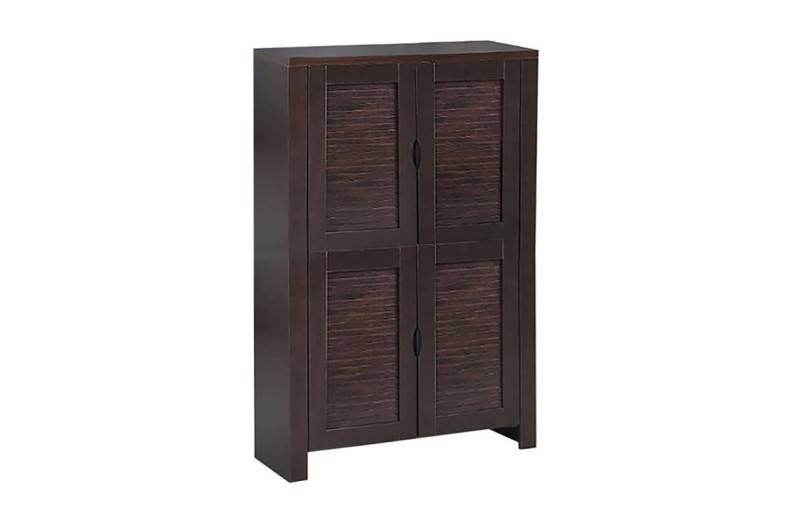 ΠΑΠΟΥΤΣΟΘΗΚΗ 80Χ32Χ127εκ. WENGE/4 ΠΟΡΤΕΣ/4 ΡΑΦΙΑ