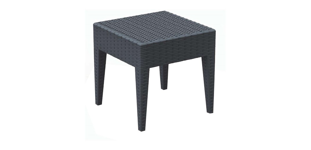 MIAMI DARK GREY ΤΡΑΠΕΖΙ 45Χ45Χ45εκ. ΠΟΛ/ΝΙΟΥ