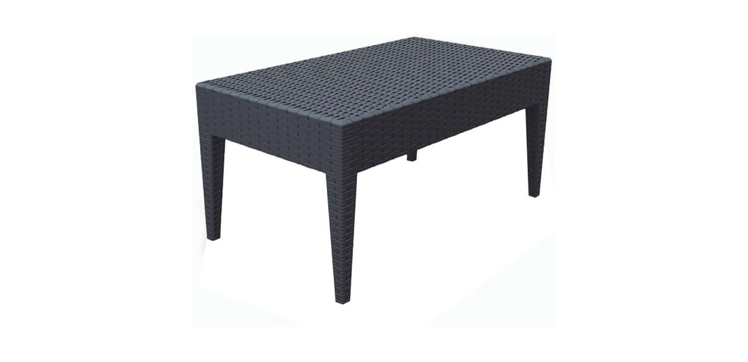 MIAMI DARK GREY ΤΡΑΠΕΖΙ 92Χ53Χ45εκ. ΠΟΛ/ΝΙΟΥ