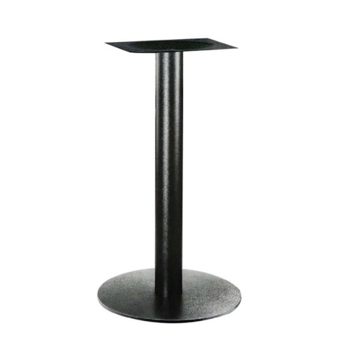 FLAT ΣΤΡΟΓΓΥΛΗ Φ45Χ72εκ. ΒΑΣΗ ΜΕΤΑΛΛΙΚΗ ΜΑΥΡΗ