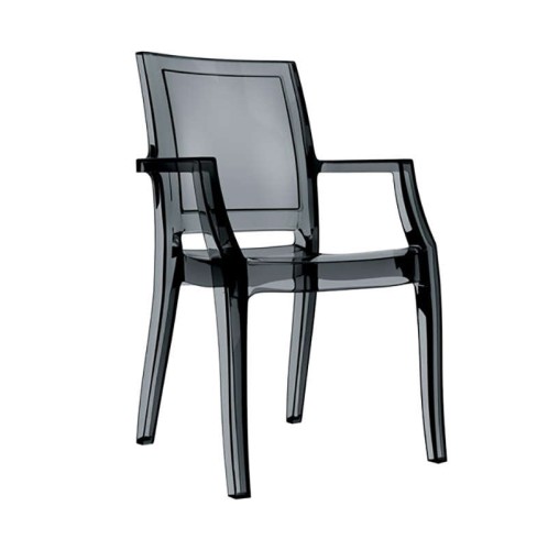 ARTHUR BLACK TRANSP. ΠΟΛΥΘΡΟΝΑ 56X60X91εκ.