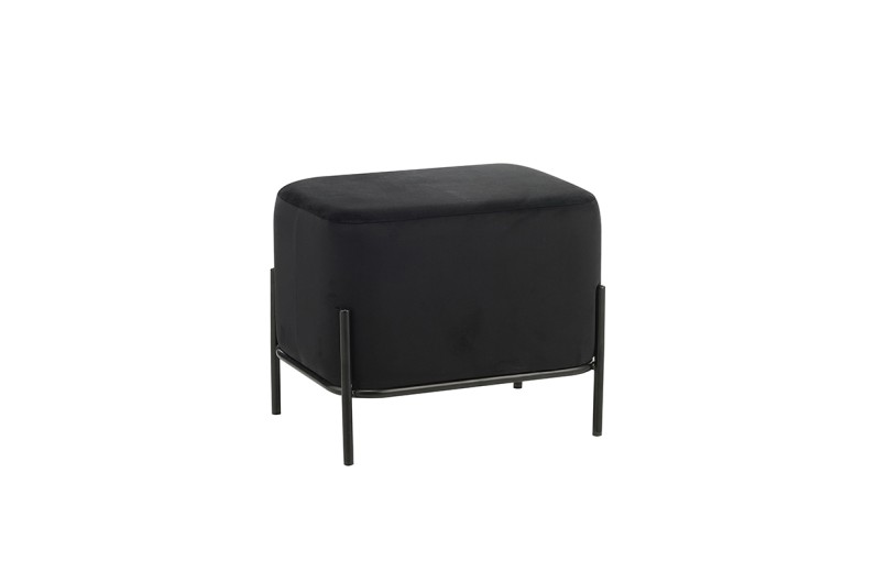 BELLA/L ΣΚΑΜΠΟ BLACK VELVET ΥΦΑΣΜΑ 48X37Χ39εκ.