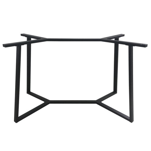 BISTRO 110X60X72εκ. ΜΑΚΡ/ΝΗ ΒΑΣΗ ΜΕΤΑΛΛΙΚΗ ΜΕ ΡΕΓ/ΡΟΥΣ ΜΑΥΡΗ