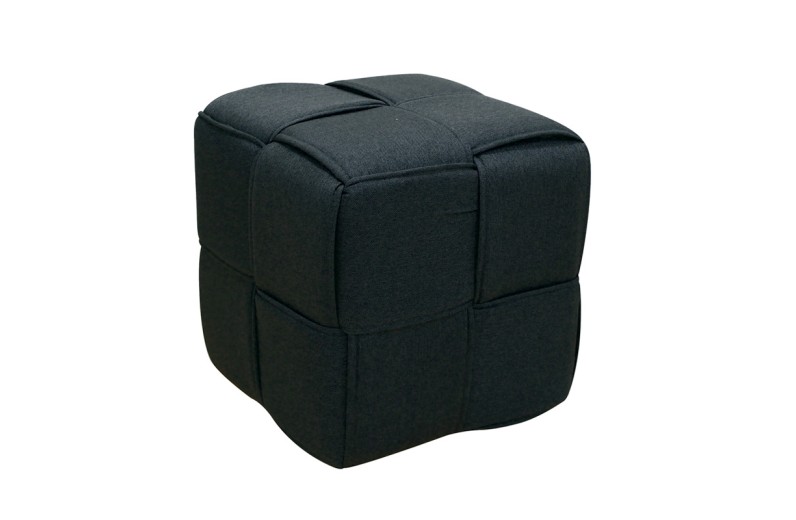 LINE ΣΚΑΜΠΟ BLACK ΥΦΑΣΜΑ 40X40X40εκ.