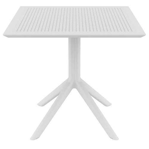 SKY WHITE 80X80X74εκ. ΤΡΑΠΕΖΙ ΠΟΛ/ΝΙΟΥ