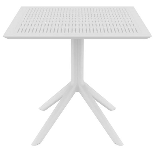 SKY WHITE 80X80X74εκ. ΤΡΑΠΕΖΙ ΠΟΛ/ΝΙΟΥ