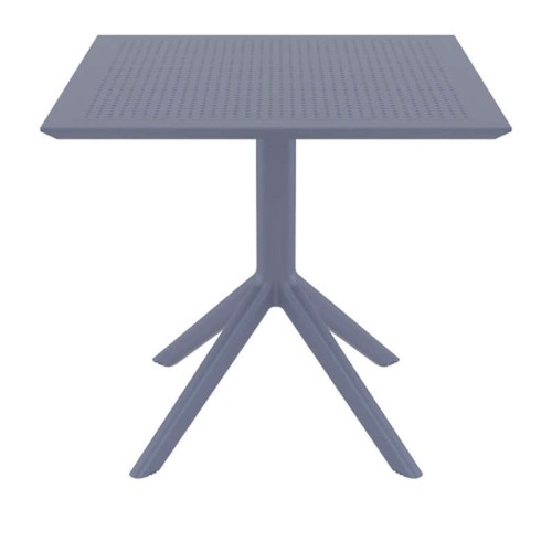 SKY DARK GREY 80X80X74εκ. ΤΡΑΠΕΖΙ ΠΟΛ/ΝΙΟΥ