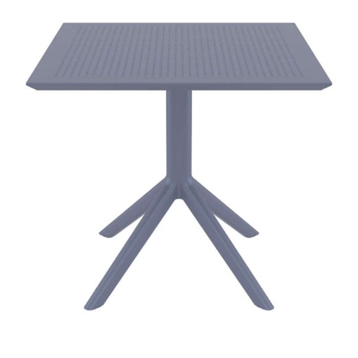 SKY DARK GREY 80X80X74εκ. ΤΡΑΠΕΖΙ ΠΟΛ/ΝΙΟΥ