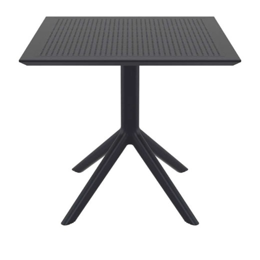 SKY BLACK 80X80X74εκ. ΤΡΑΠΕΖΙ ΠΟΛ/ΝΙΟΥ