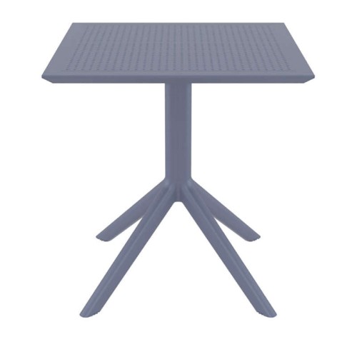 SKY DARK GREY 70X70X74εκ. ΤΡΑΠΕΖΙ ΠΟΛ/ΝΙΟΥ