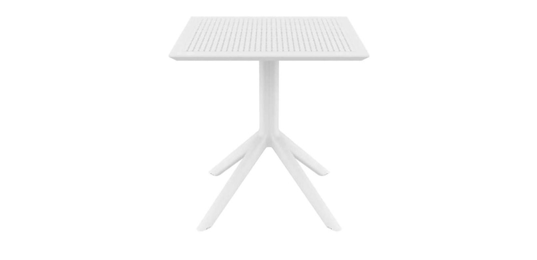 SKY WHITE 70X70X74εκ. ΤΡΑΠΕΖΙ ΠΟΛ/ΝΙΟΥ