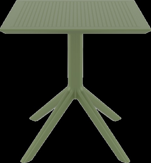 SKY OLIVE GREEN 70X70X74εκ. ΤΡΑΠΕΖΙ ΠΟΛ/ΝΙΟΥ