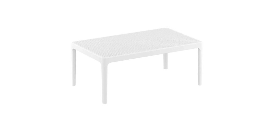 SKY WHITE 100Χ60Χ40εκ. ΤΡΑΠΕΖΙ ΠΟΛ/ΝΙΟΥ