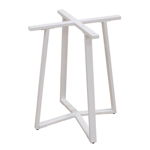 BISTRO 60X60X72εκ. WHITE ΒΑΣΗ ΜΕΤΑΛΛΙΚΗ ΜΕ ΡΕΓ/ΡΟΥΣ