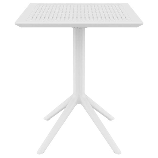 SKY WHITE 60Χ60X74εκ. ΤΡΑΠΕΖΙ ΠΤΥΣ/ΝΟ ΠΟΛ/ΝΙΟΥ