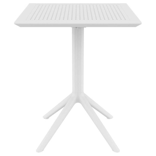 SKY WHITE 60Χ60X74εκ. ΤΡΑΠΕΖΙ ΠΤΥΣ/ΝΟ ΠΟΛ/ΝΙΟΥ
