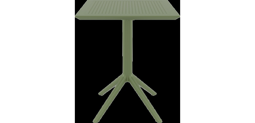 SKY OLIVE GREEN 60Χ60X74εκ. ΤΡΑΠΕΖΙ ΠΤΥΣ/ΝΟ ΠΟΛ/ΝΙΟΥ