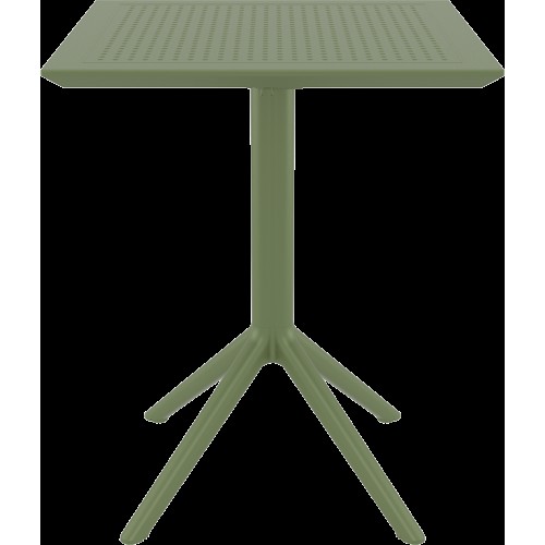 SKY OLIVE GREEN 60Χ60X74εκ. ΤΡΑΠΕΖΙ ΠΤΥΣ/ΝΟ ΠΟΛ/ΝΙΟΥ