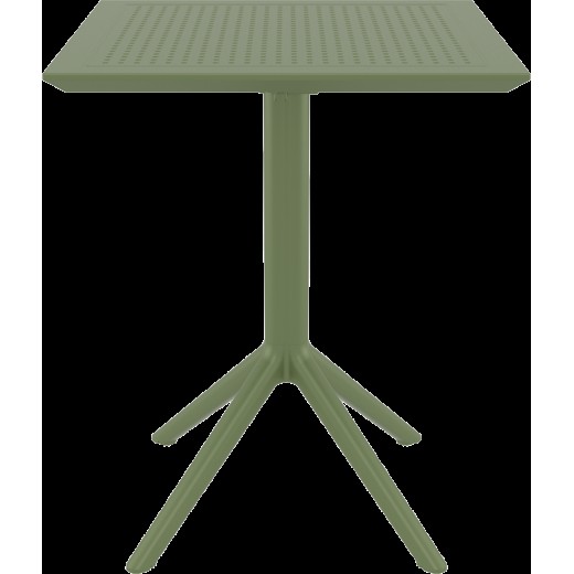 SKY OLIVE GREEN 60Χ60X74εκ. ΤΡΑΠΕΖΙ ΠΤΥΣ/ΝΟ ΠΟΛ/ΝΙΟΥ